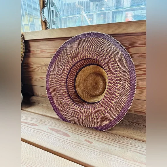 SOLD Woven Palmilla Wide Brim Hat - Picture 5 of 6